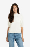 YAYA - Chunky knit sweater with cable details in Off White