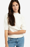 YAYA - Chunky knit sweater with cable details in Off White