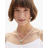 Clare V. - Freshwater Pearl Charm Necklace