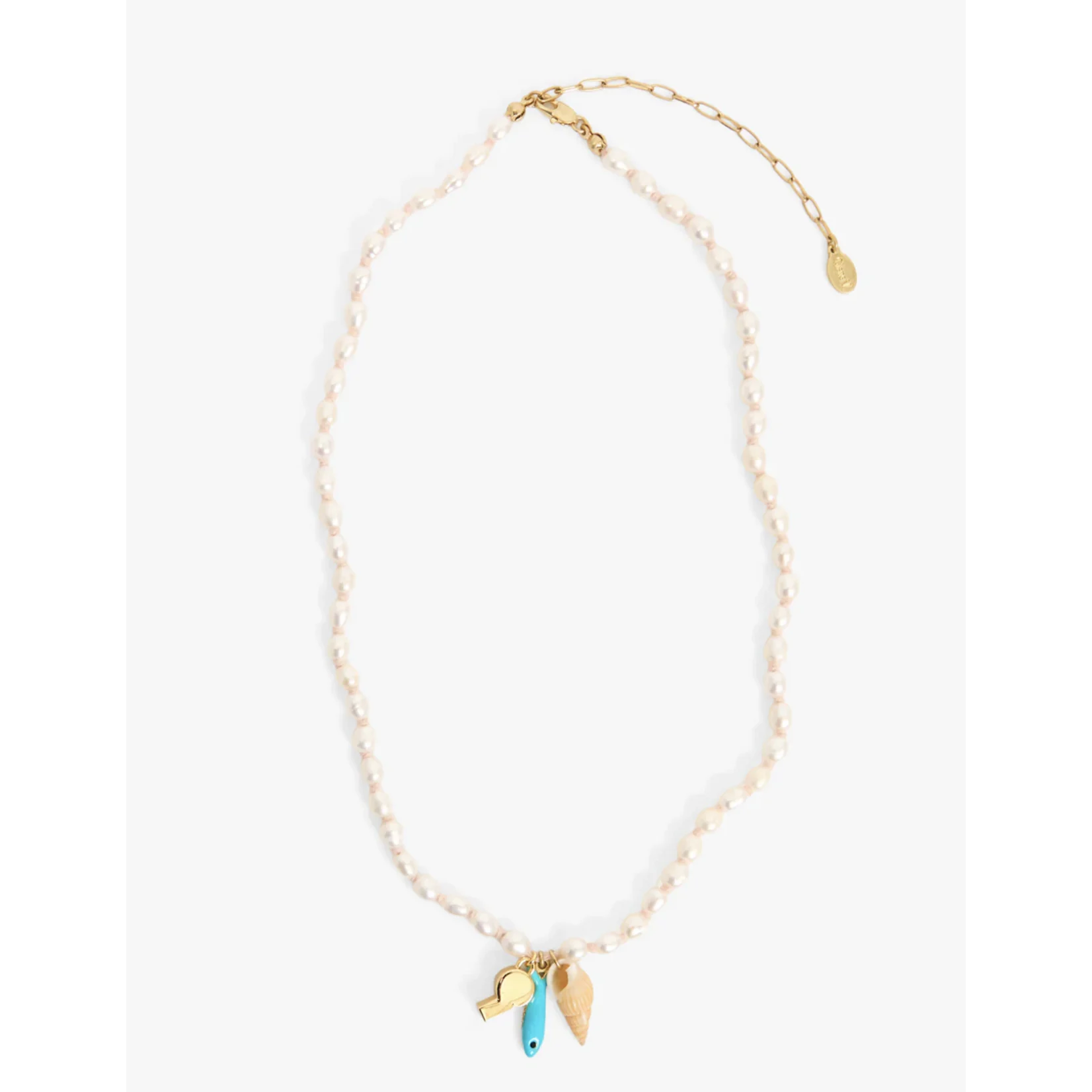 Clare V. - Freshwater Pearl Charm Necklace