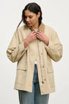 Velvet - Rosa - Cotton Canvas Jacket in Sand