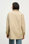 Velvet - Rosa - Cotton Canvas Jacket in Sand