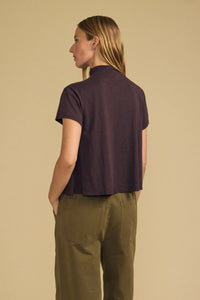 Velvet - Savi Cotton Slub Mock Neck Tee