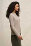 Velvet - Imana - Wool Blend Sweater in Tan