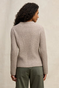 Velvet - Imana - Wool Blend Sweater in Tan