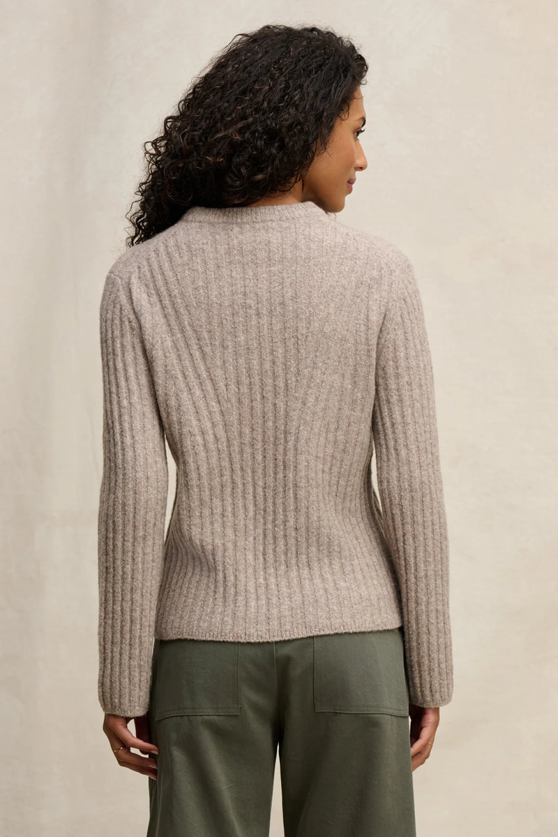 Velvet - Imana - Wool Blend Sweater in Tan