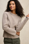 Velvet - Imana - Wool Blend Sweater in Tan