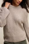 Velvet - Imana - Wool Blend Sweater in Tan