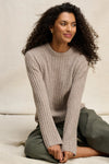 Velvet - Imana - Wool Blend Sweater in Tan