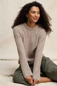 Velvet - Imana - Wool Blend Sweater in Tan