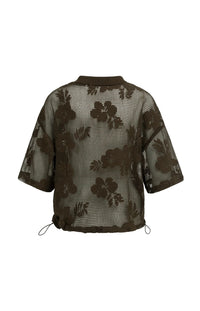 YAYA - Crochet Jacket with Floral Pattern