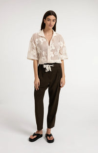 YAYA - Crochet Jacket with Floral Pattern