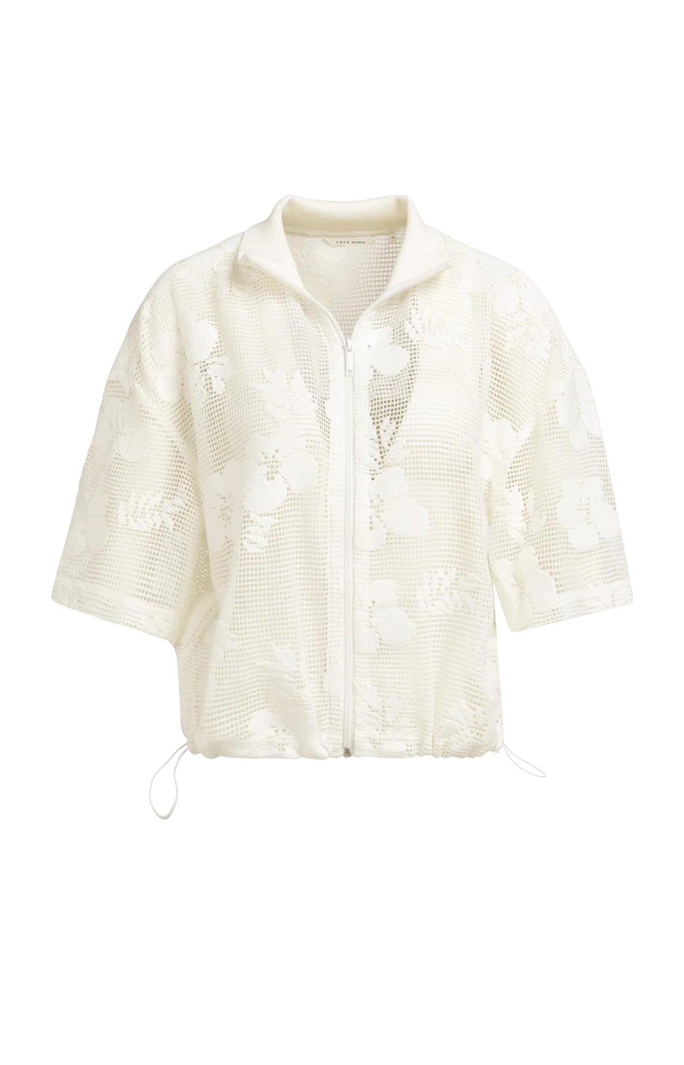 YAYA - Crochet Jacket with Floral Pattern