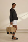 Velvet - Dallas - Cleo Wade Small Basket in Charcoal/Natural