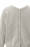 YAYA - Double V-neck Sweater with Back Button Detail in Brownish Grey
