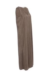 YAYA - Dress with Crinkle Texture in Washed Brown