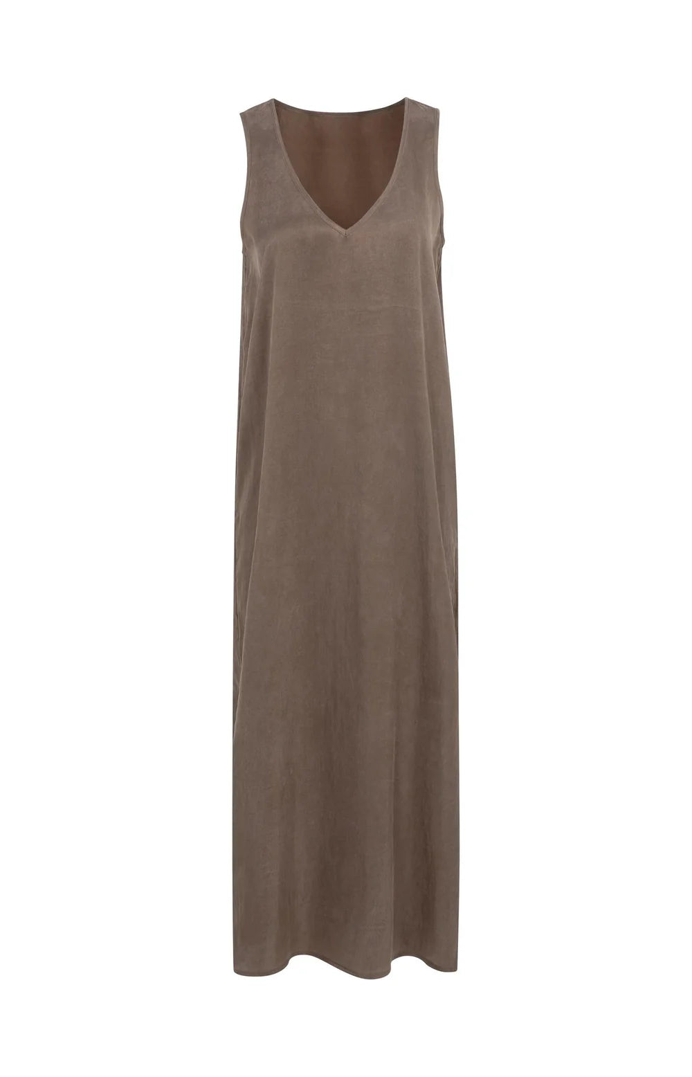 YAYA - Dress with Crinkle Texture in Washed Brown