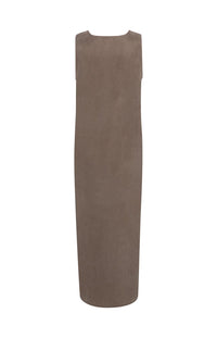 YAYA - Dress with Crinkle Texture in Washed Brown