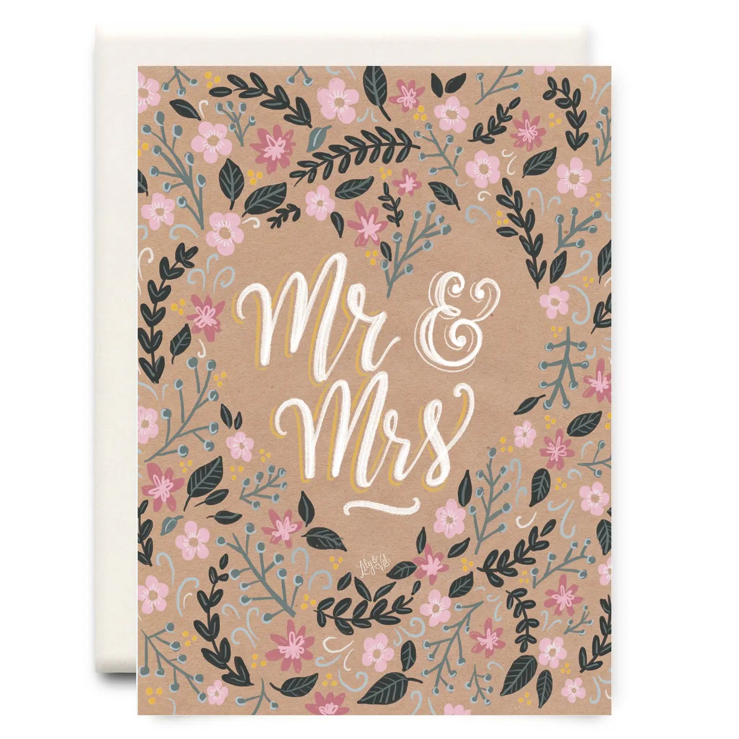 Inkwell Cards - Mr. & Mrs - Wedding Greeting Card