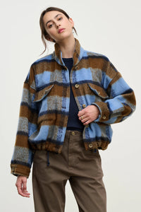 Velvet - Aubrey - Brushed Plaid Jacket