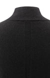 YAYA - Fine Knit Sweater with Cut-Out Neckline in Black
