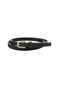 YAYA - Fine Leather Belt with Round Buckle