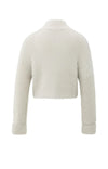 YAYA - Fluffy Cropped Collar Sweater in Cloud Grey