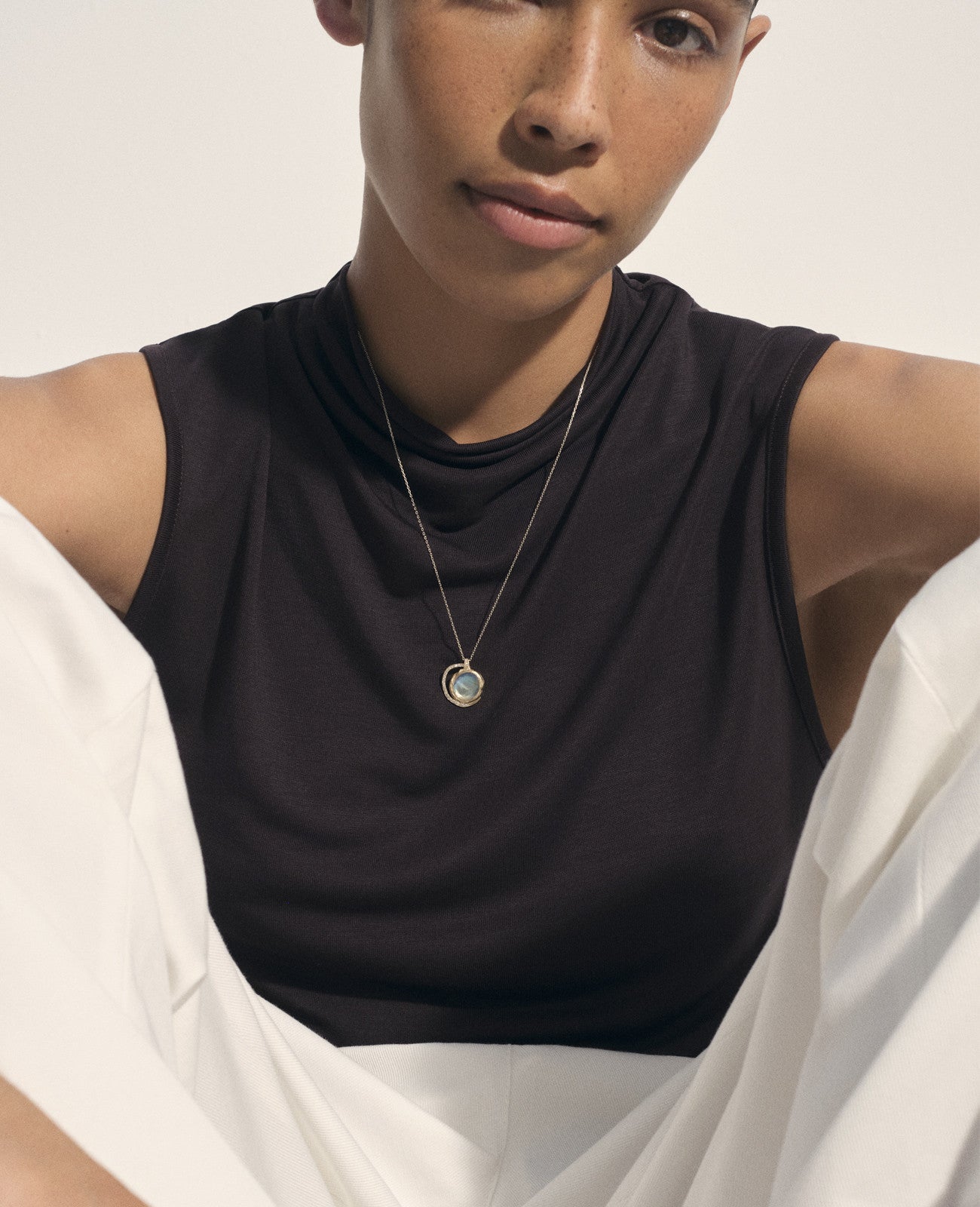 Pascale Monvoisin - GAIA N°3 Moonstone Necklace