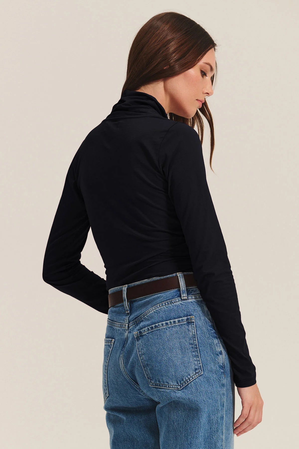 Velvet - Meri - Gauzy Whisper Wrap Top in Black