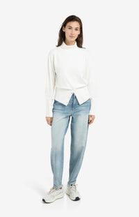 YAYA - Loose Fit Hight Waist Jeans in Blue Denim
