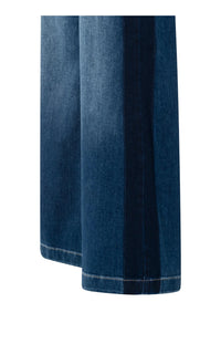 YAYA - High Waist Jeans with Tape Detail in Dark Blue Denim