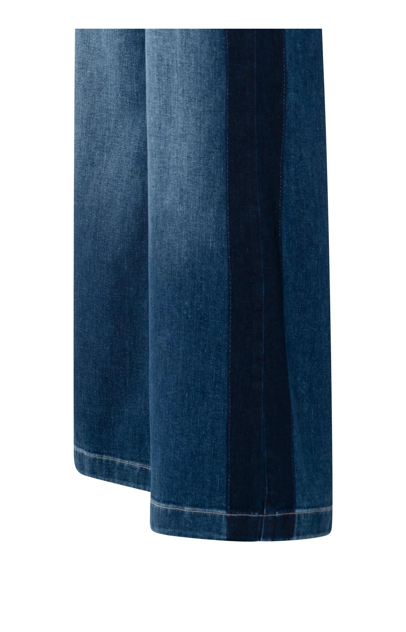 YAYA - High Waist Jeans with Tape Detail in Dark Blue Denim