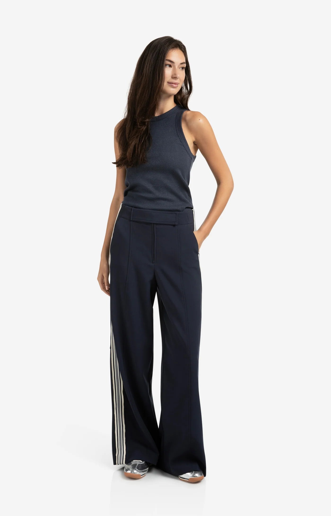 YAYA - High Waist Wide leg Trousers