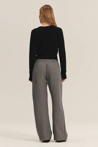 Velvet - Braylen - Dual Gauze Pant in Houndstooth