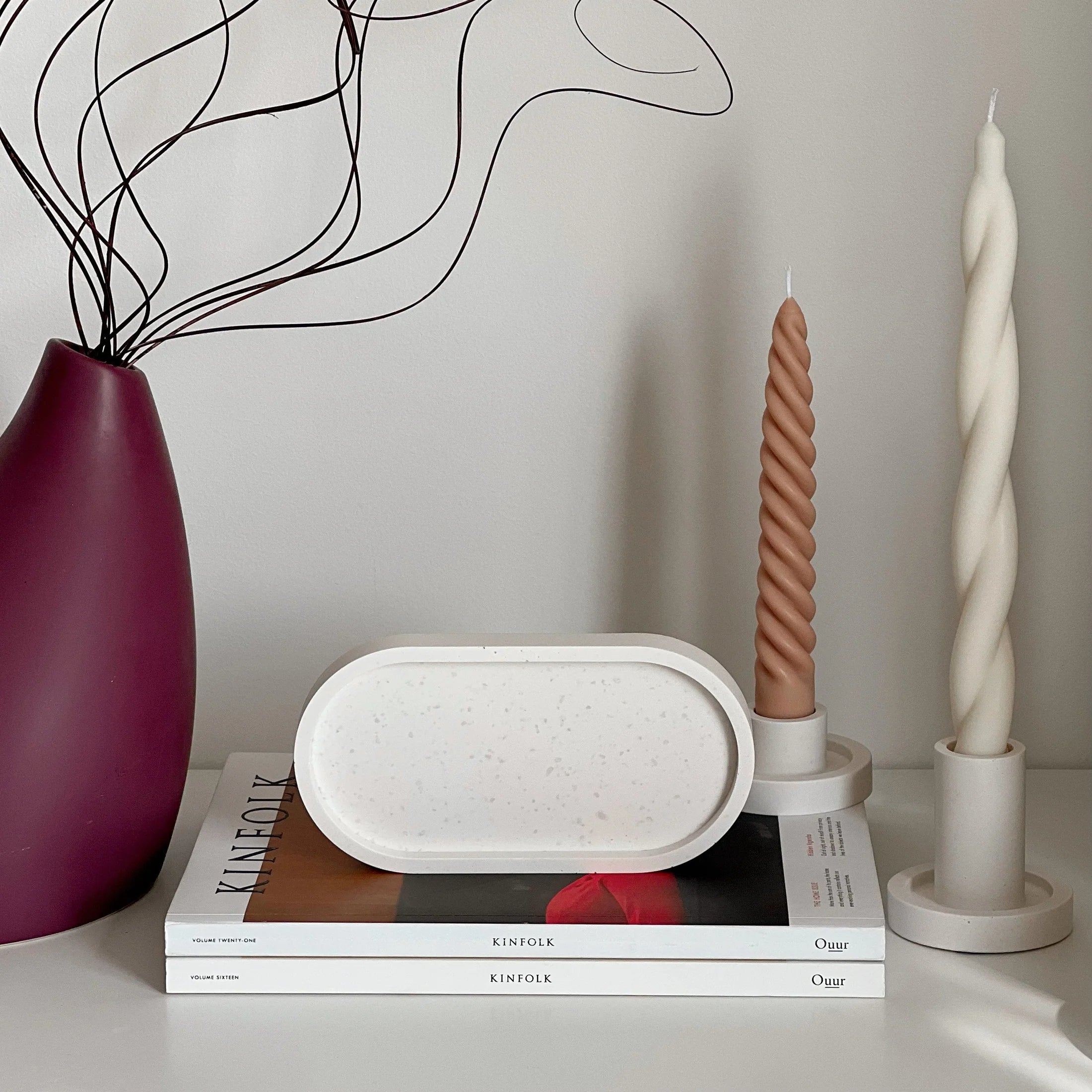 Estelle Studio - Oval Trinket Tray in Cream