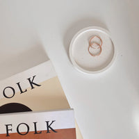 Estelle Studio - Small Round Trinket Tray in Nude