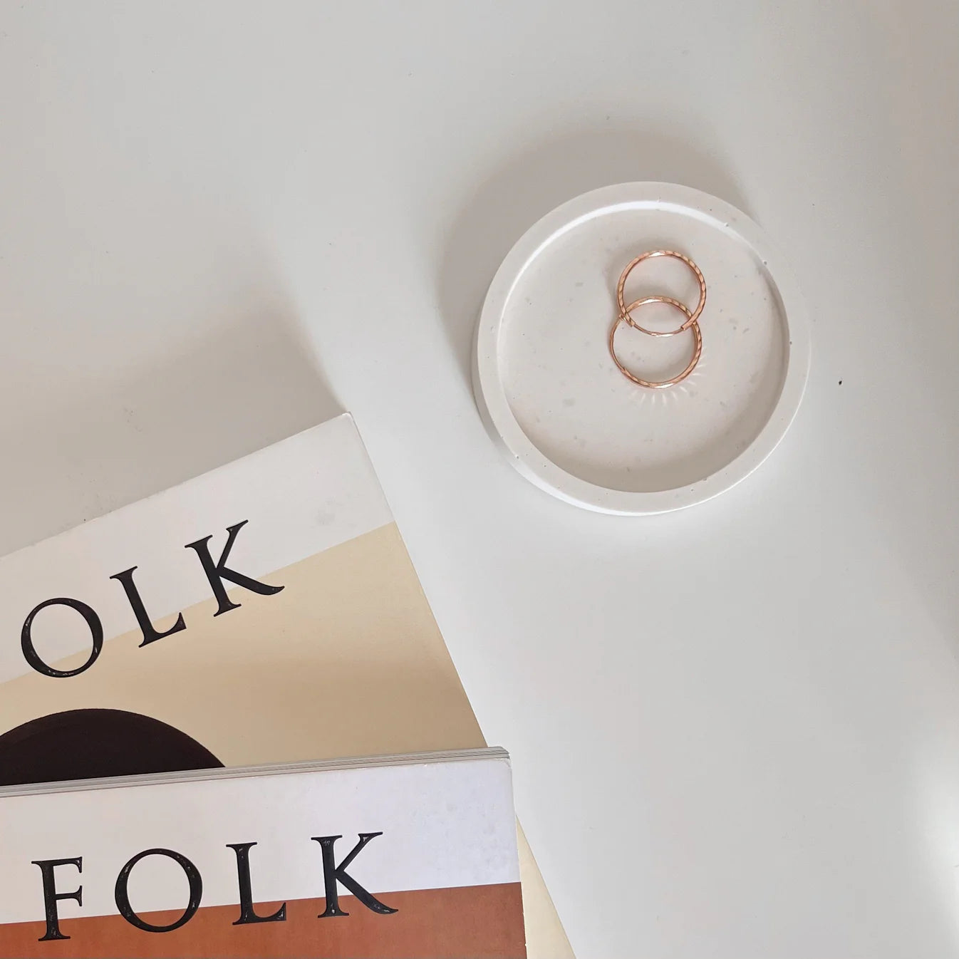 Estelle Studio - Small Round Trinket Tray in Nude