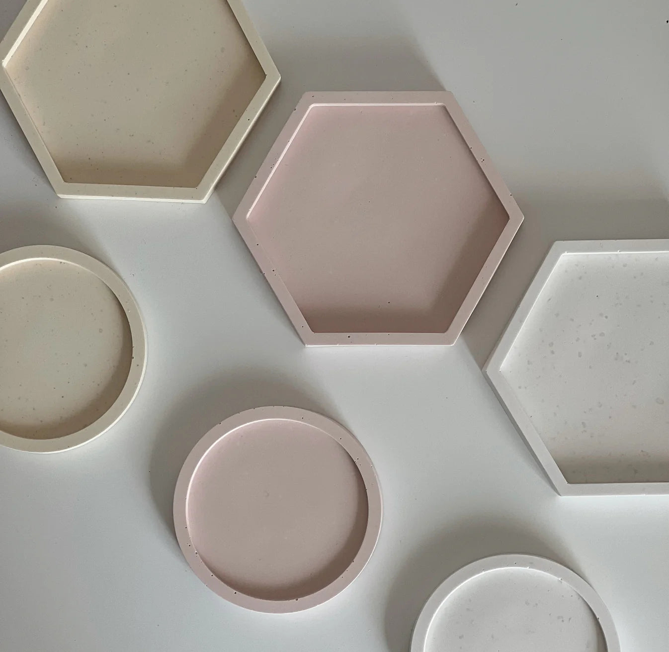 Estelle Studio - Small Round Trinket Tray in Nude