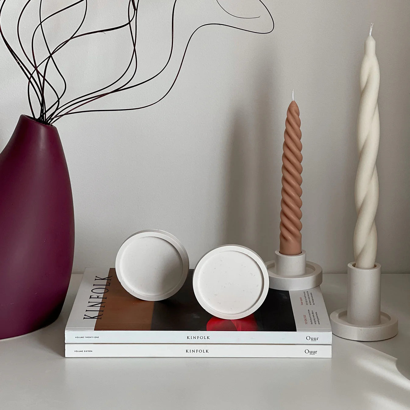 Estelle Studio - Small Round Trinket Tray in Nude