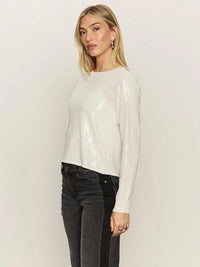 Sanctuary - Sparkle Together Sweater Top in Chalk