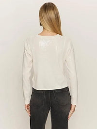 Sanctuary - Sparkle Together Sweater Top in Chalk