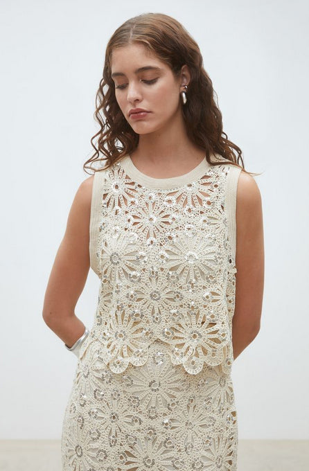 Suncoo - Lois Top in Beige