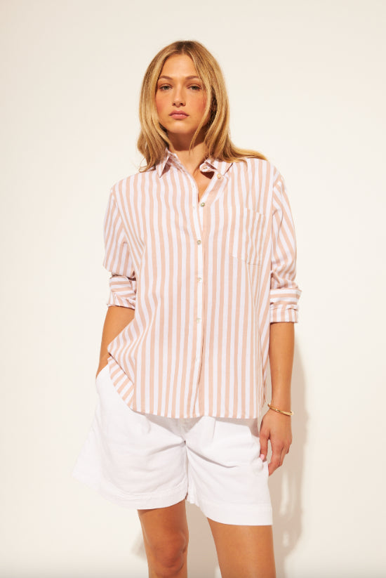 John + Jenn - Julio - Striped Button Up Shirt