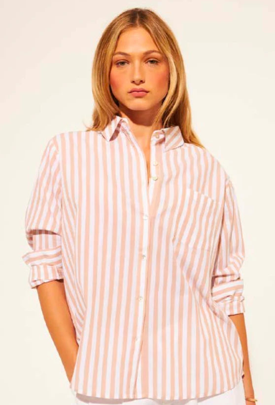 John + Jenn - Julio - Striped Button Up Shirt