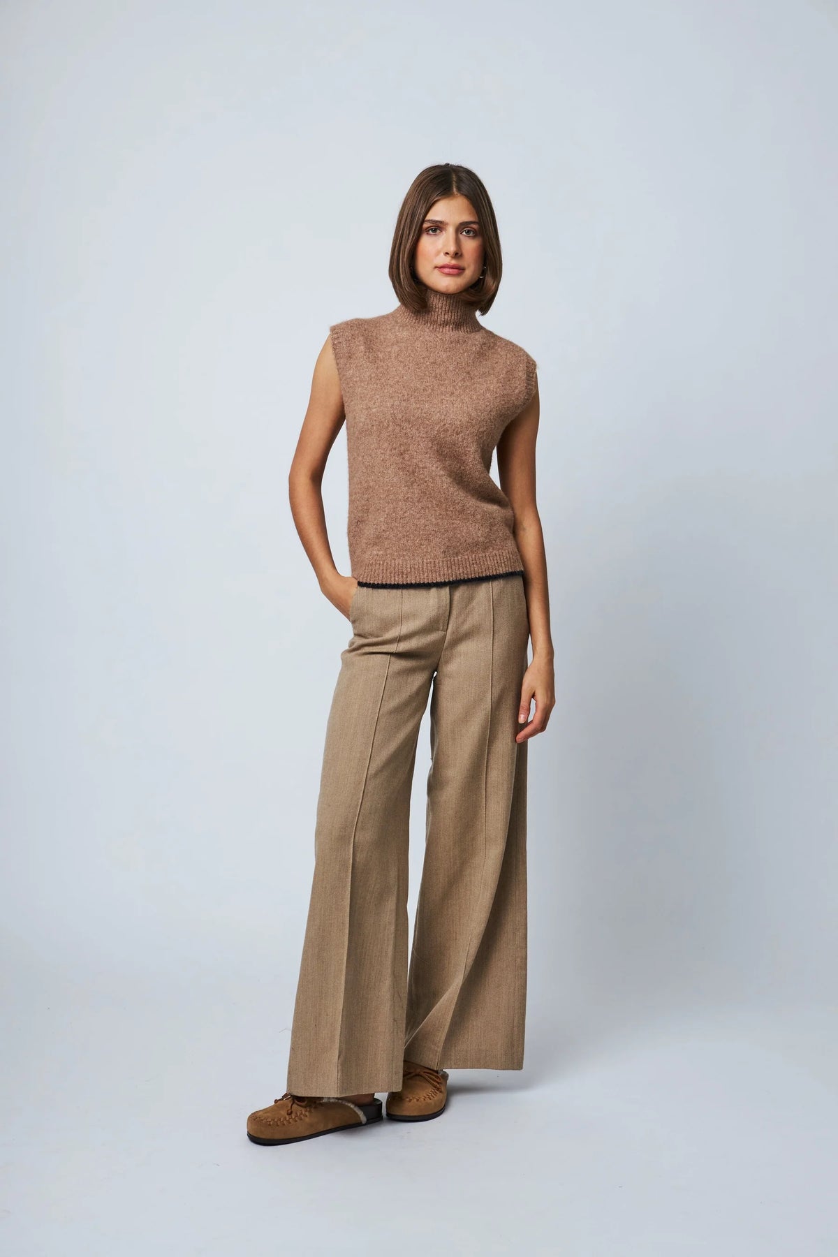 LINE Knitwear - Ingrid - Cappuccino