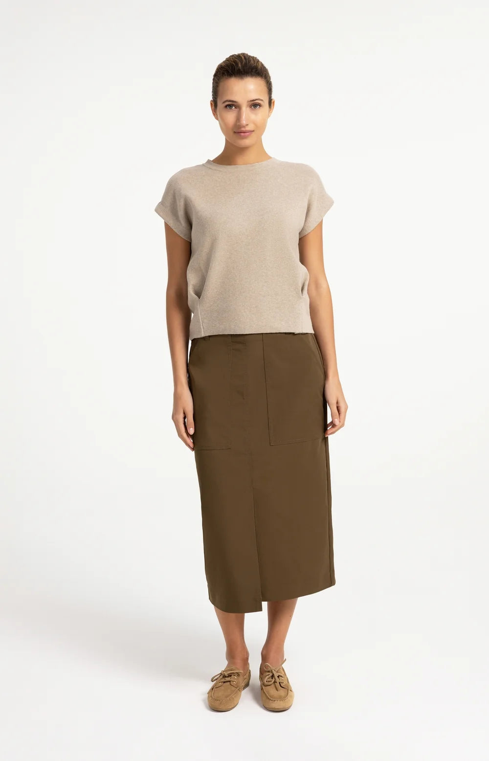 YAYA - Jacquard Sleeveless Sweater - Pure Cashmere