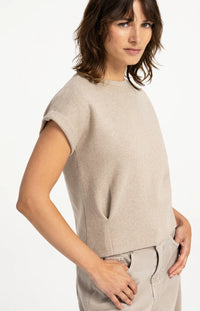 YAYA - Jacquard Sleeveless Sweater - Pure Cashmere