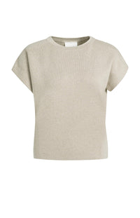 YAYA - Jacquard Sleeveless Sweater - Pure Cashmere