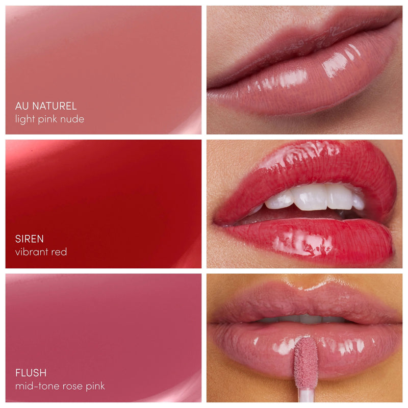 Jane Iredale - Glaze and Glow Colorluxe High Impact Lip Glaze Mini Trio