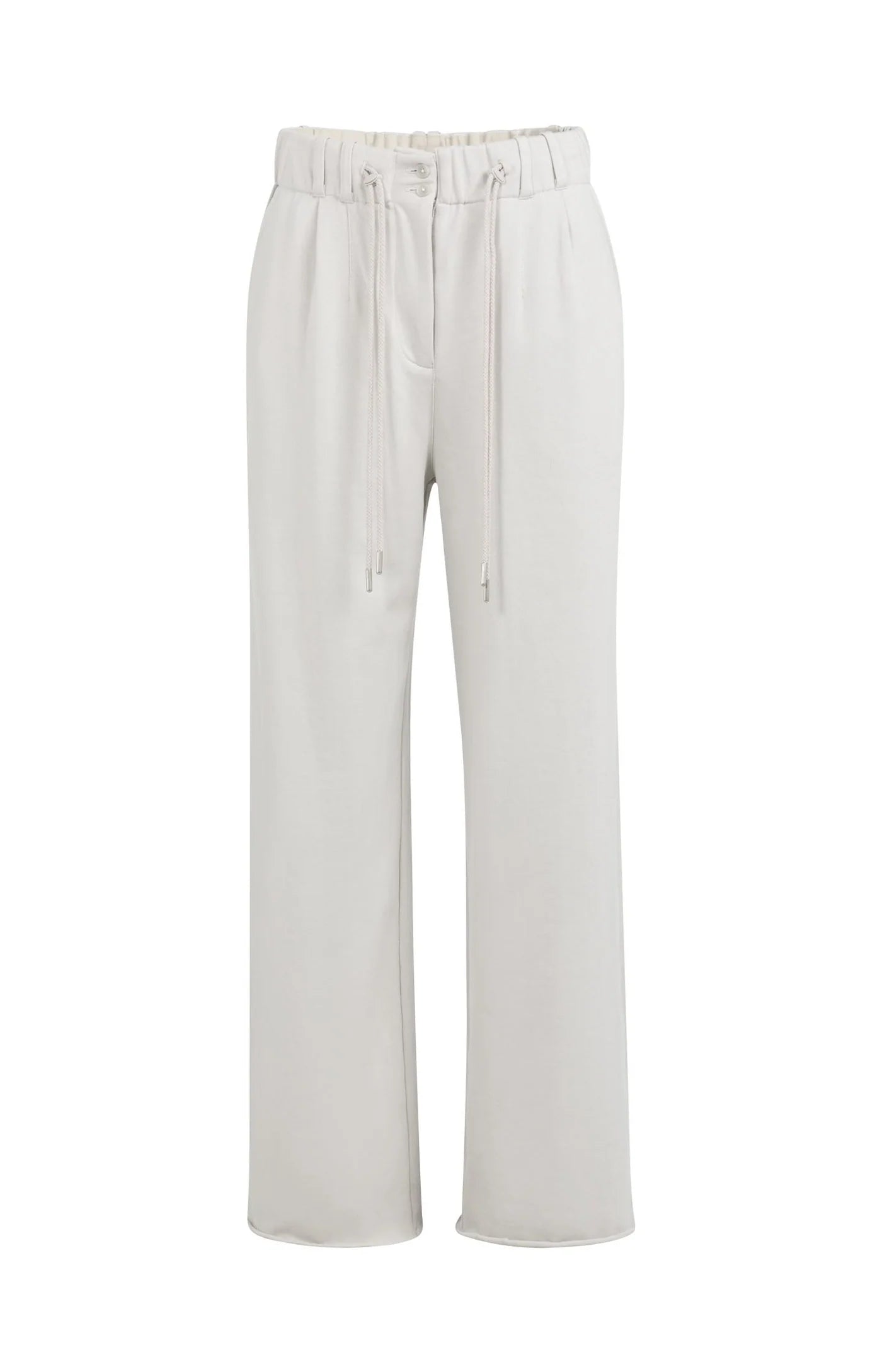 YAYA - Jersey Wide Leg Trousers in Temple Grey